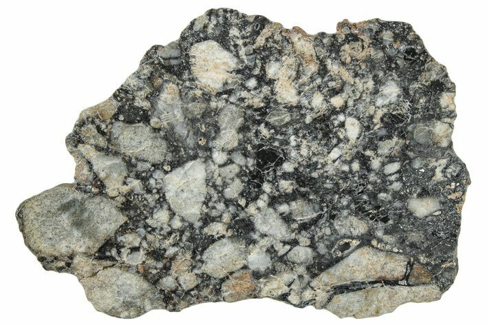 Polished Lunar Meteorite ( g) Slice - Ajdabiya #301112